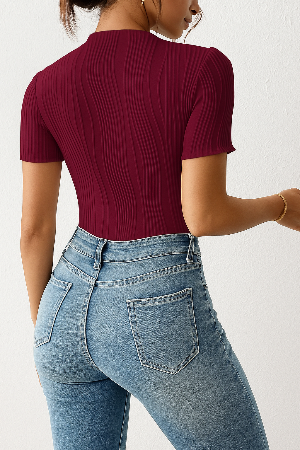 ZÉLENE WaveKnit™ Crew Bodysuit